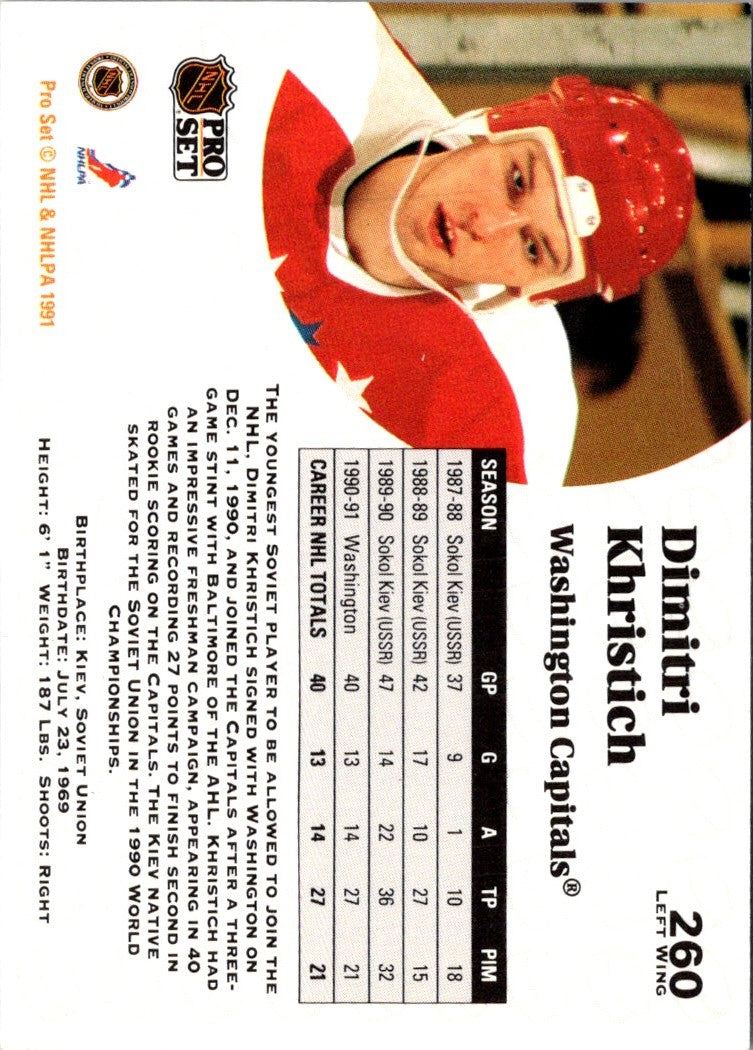 1991 Pro Set Dmitri Khristich