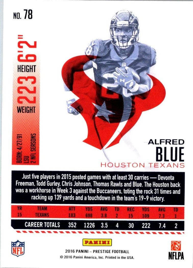 2016 Panini Prestige Alfred Blue