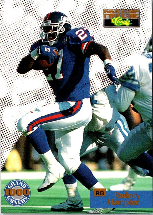 1995 Pro Line Grand Gainers Rodney Hampton #G-23