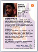 1991 Star Pics Terrell Brandon