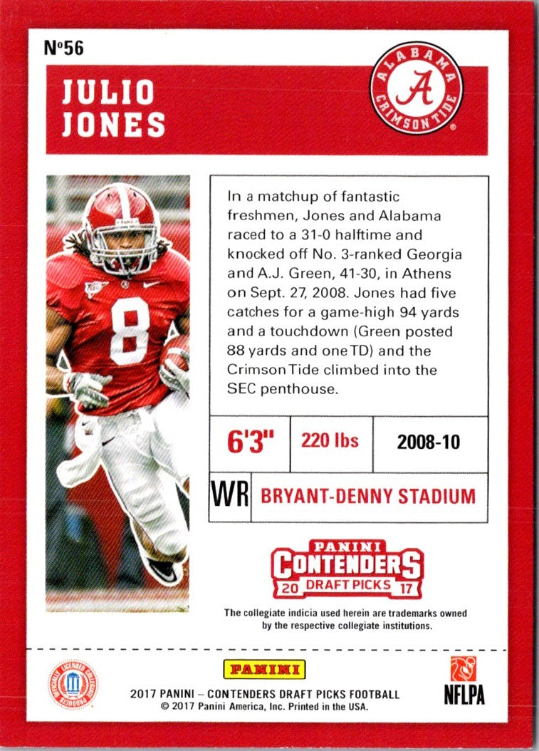 2017 Panini Contenders Draft Picks Julio Jones