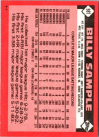 1986 Topps Traded Billy Sample #98T