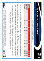 2012 Topps Texas Rangers #217