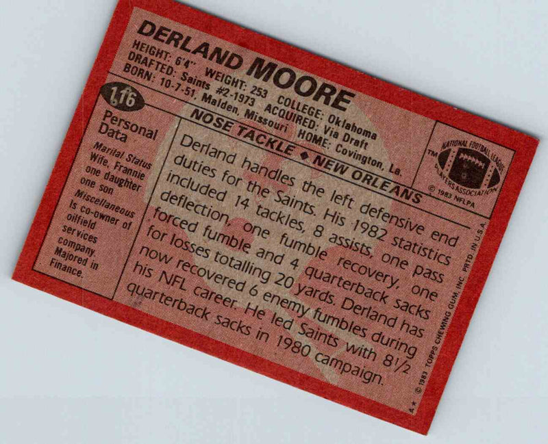 1983 Topps Derland Moore