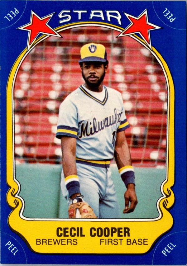 1981 Fleer Star Stickers Cecil Cooper #16