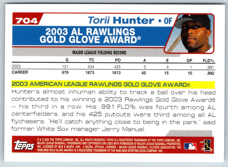 2004 Topps Torii Hunter