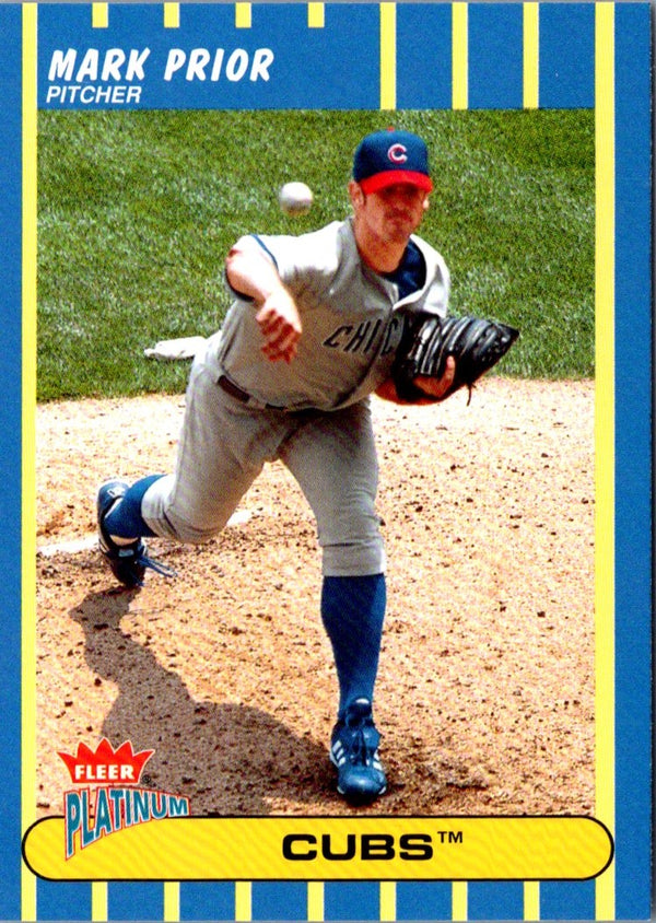 2003 Fleer Platinum Mark Prior #49