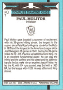 1988 Donruss Diamond Kings Paul Molitor
