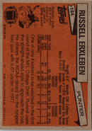 1981 Topps Russell Erxleben