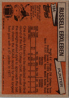 1981 Topps Russell Erxleben #184