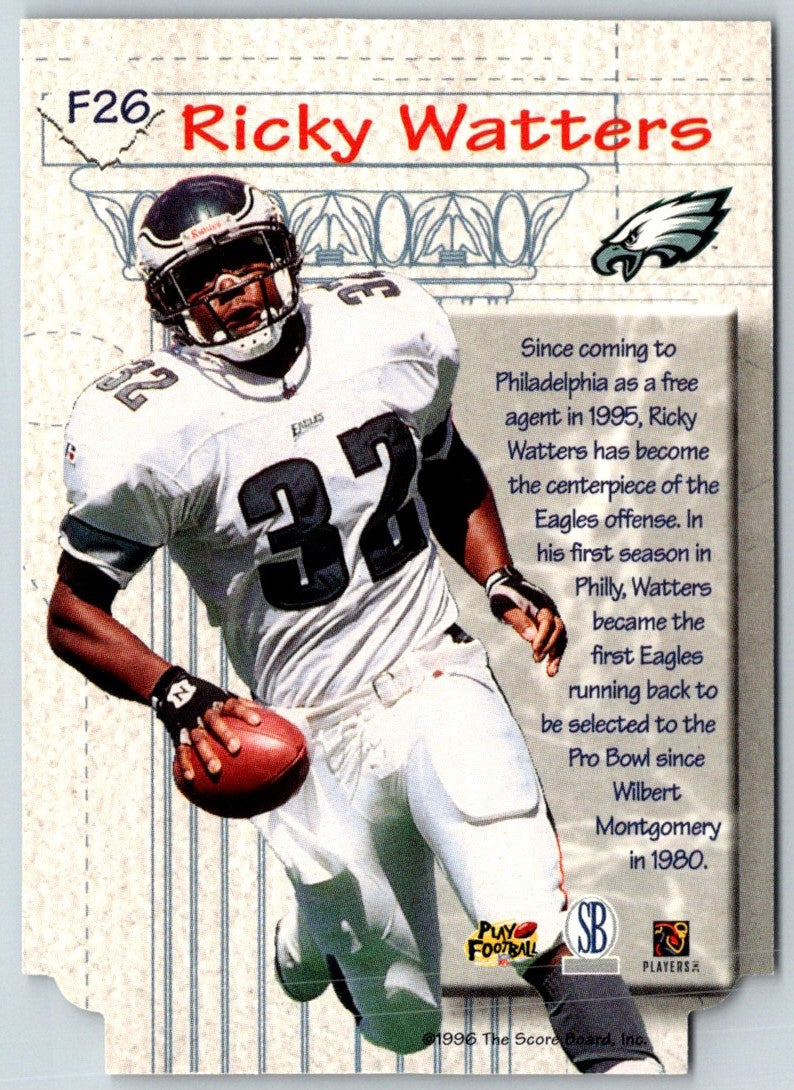 1997 Score Board NFL Experience Foundations Ricky Watters