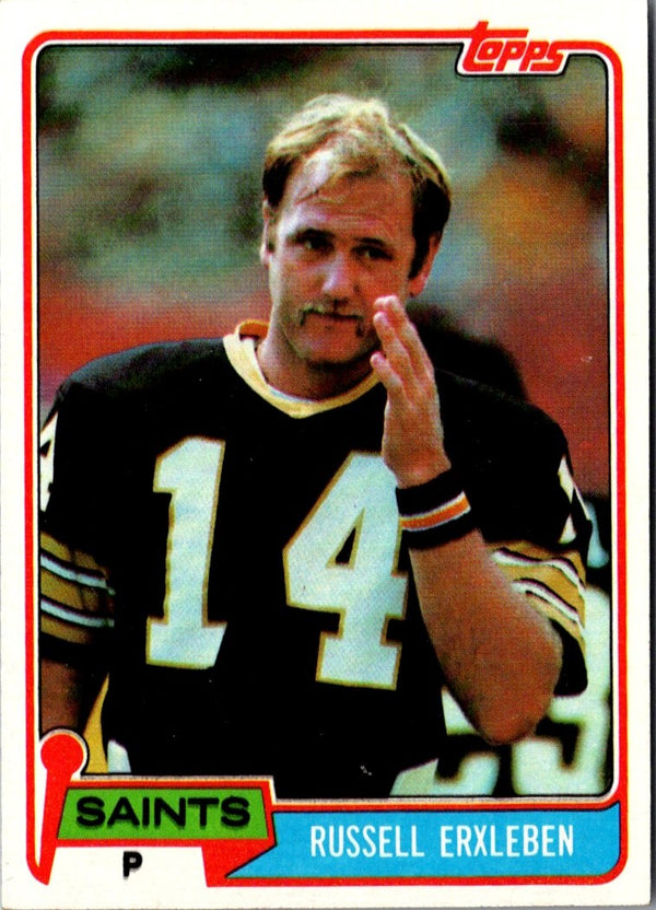 1981 Topps Russell Erxleben #184