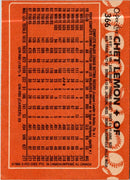 1988 Topps Chet Lemon