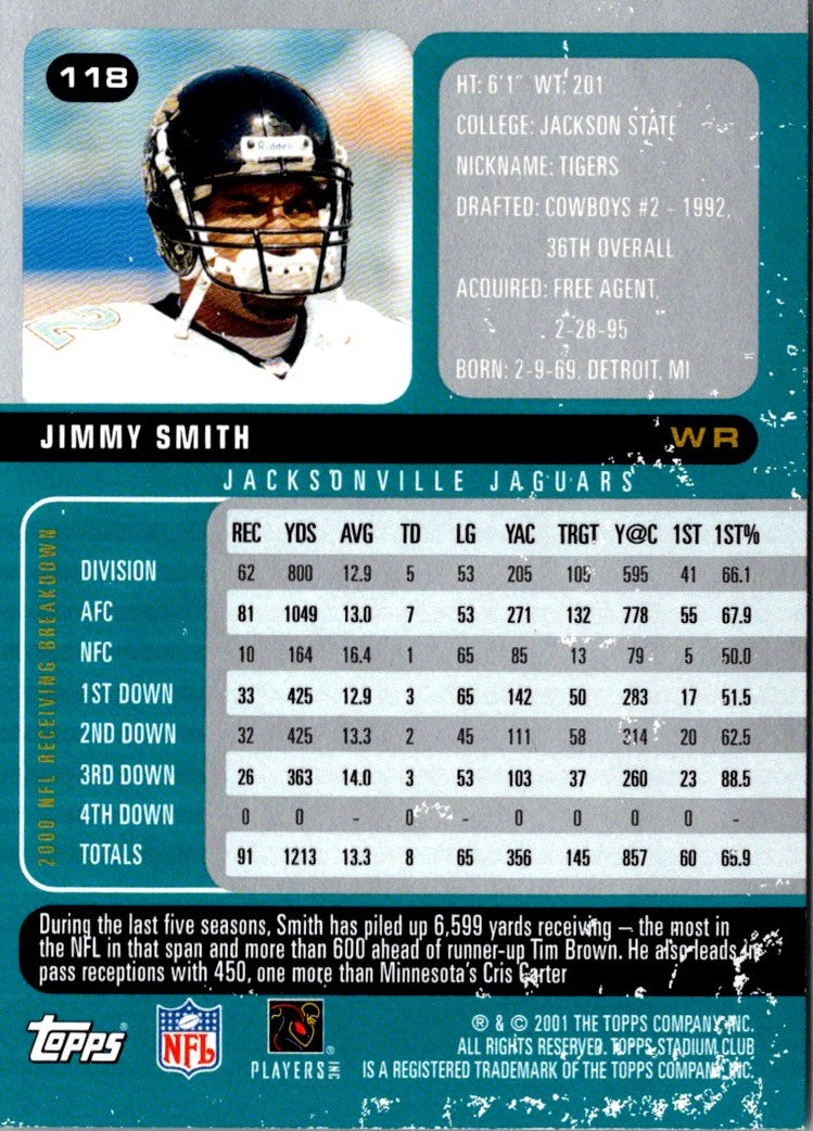 2001 Stadium Club Jimmy Smith