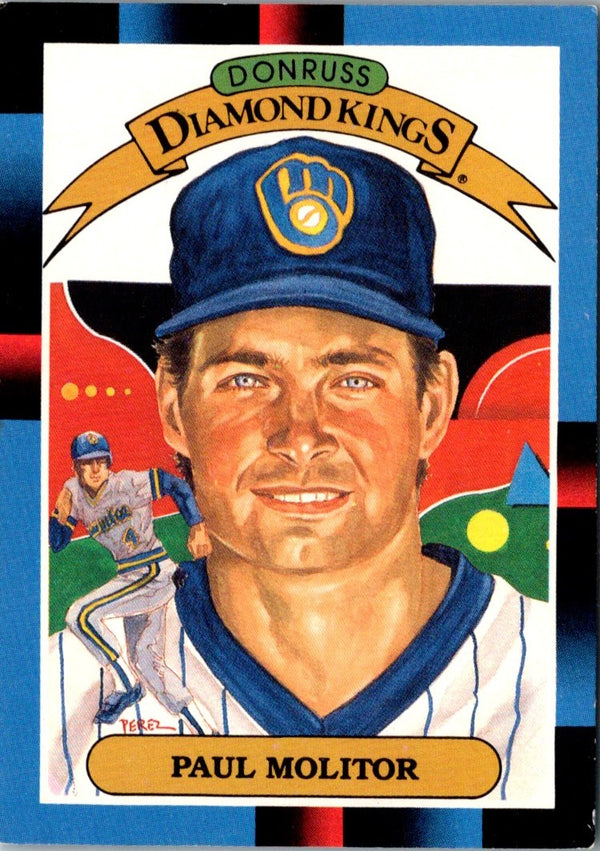 1988 Donruss Diamond Kings Paul Molitor #7