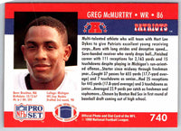 1990 Proset Greg McMurtry #740