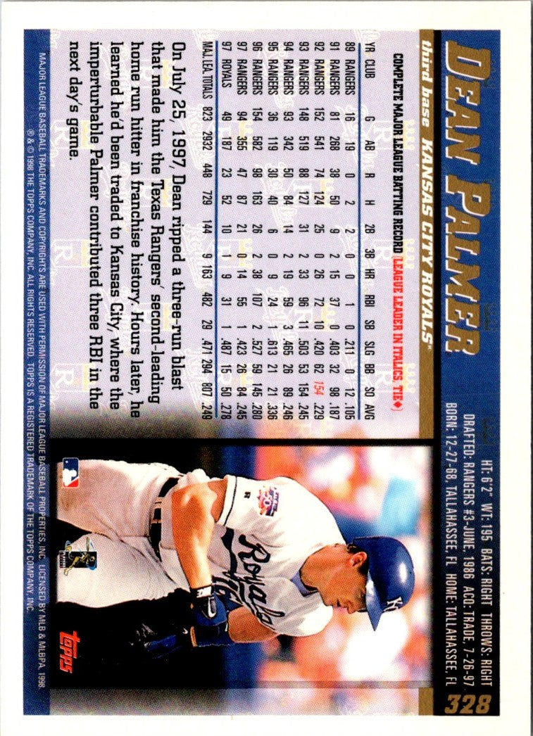 1998 Topps Dean Palmer