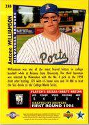 1995 Upper Deck Minors Future Stock Antone Williamson