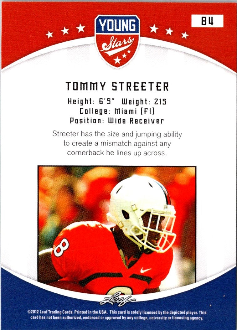 2012 Leaf Young Stars Tommy Streeter