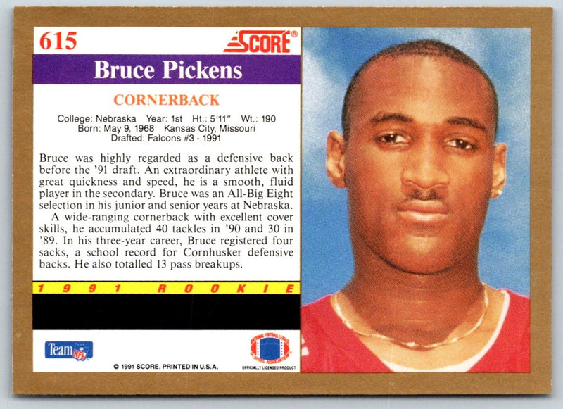 1991 Score Bruce Pickens