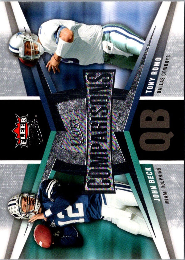 2007 Ultra Comparisons John Beck/Tony Romo #UC-BR