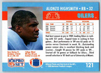 1990 Pro Set Alonzo Highsmith #121