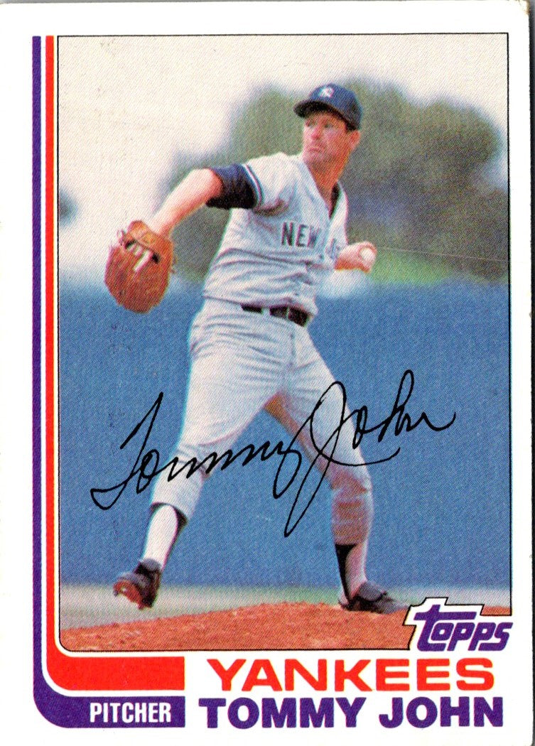 1982 Topps Tommy John