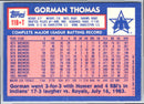 1984 Topps Traded Gorman Thomas