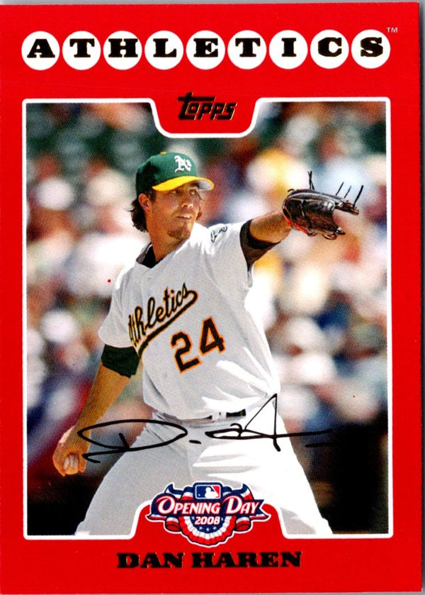 2008 Topps Opening Day Dan Haren #112