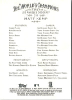 2011 Topps Allen & Ginter Matt Kemp #310