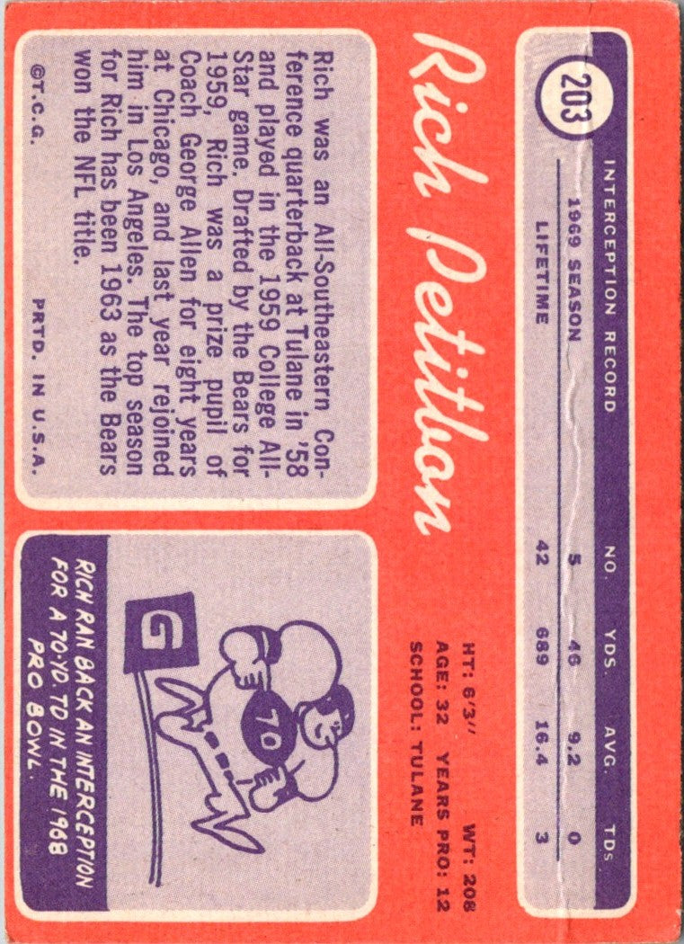 1970 Topps Richie Petitbon