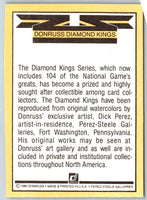 1986 Diamond Kings Checklist #NNO