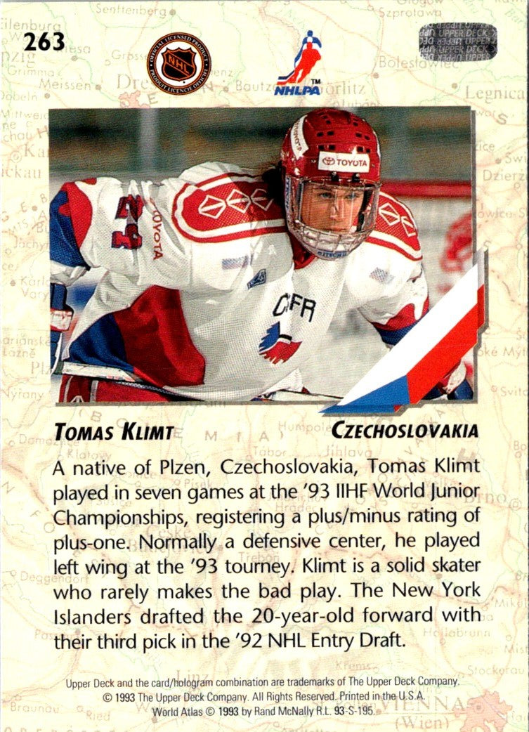 1993 Upper Deck Tomas Klimt