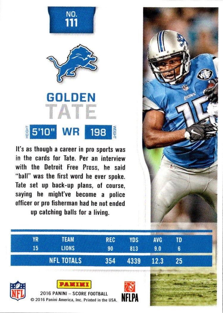 2016 Score Golden Tate