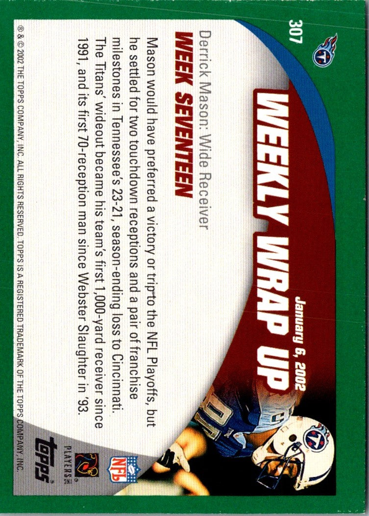 2002 Topps Collection Derrick Mason
