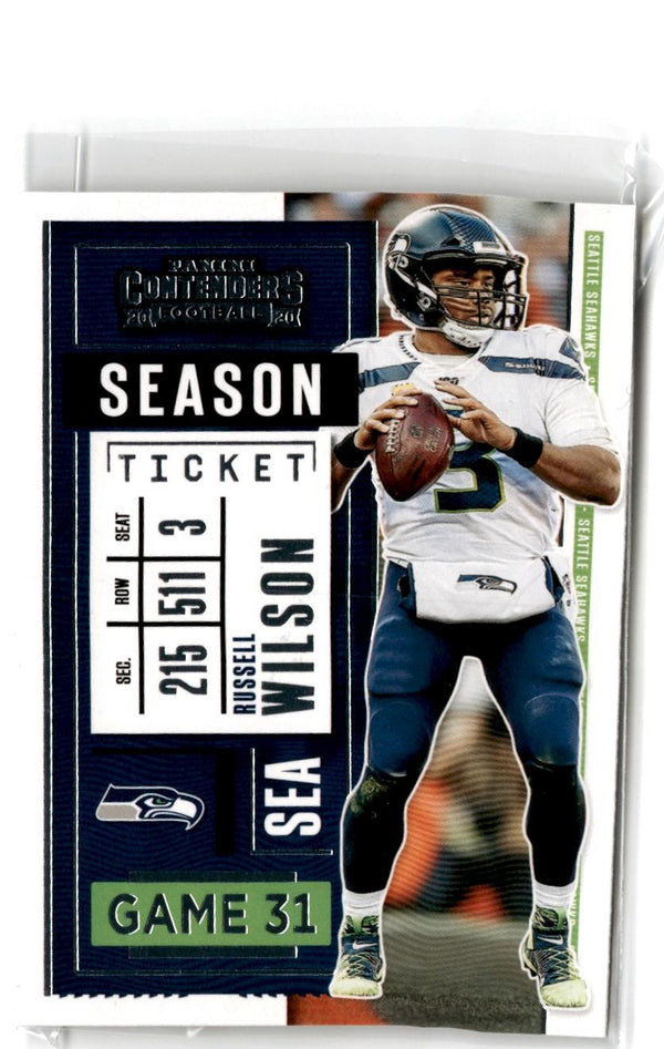 2020 Panini Contenders Red Zone Russell Wilson #20