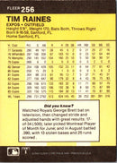 1986 Fleer Tim Raines