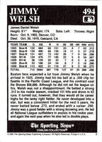 1992 Conlon Collection TSN Jimmy Welsh #494