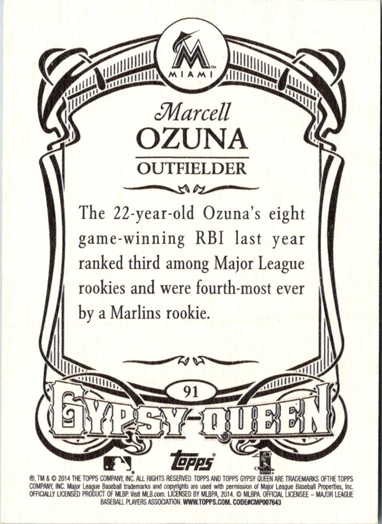 2014 Topps Gypsy Queen Marcell Ozuna