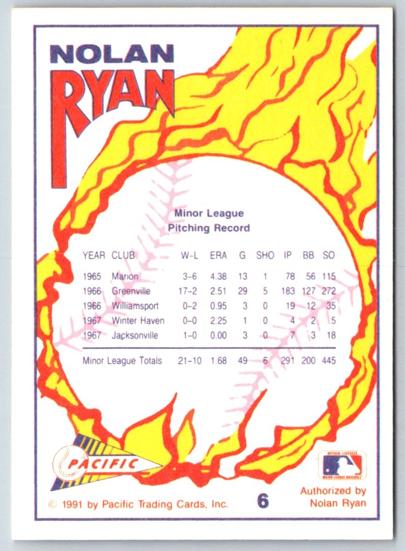1991 Pacific Nolan Ryan Texas Express I Nolan Ryan