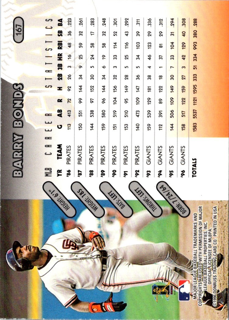 1997 Donruss Barry Bonds