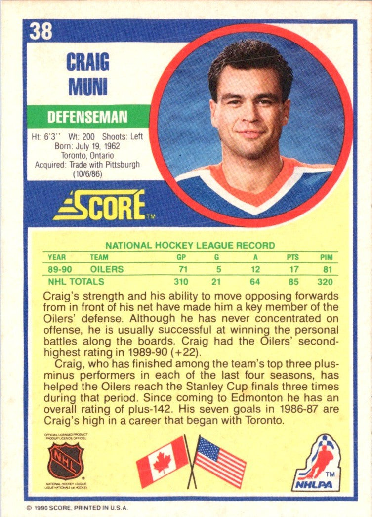 1990 Score Craig Muni