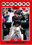 2008 Topps Opening Day Joe Koshansky