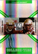 2007 Donruss Elite College Ties Green Anquan Boldin/Lorenzo Booker