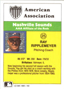 1990 CMC Nashville Sounds Ray Rippelmeyer