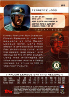 2002 Finest Terrence Long #29