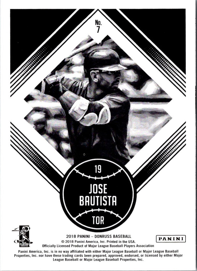 2018 Donruss Jose Bautista
