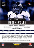 2012 Panini Gridiron Derek Wolfe #228 Rookie