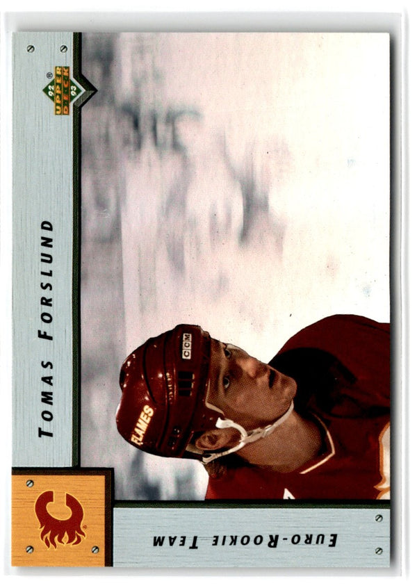 1992 Upper Deck Euro-Rookie Team Tomas Forslund #ERT6