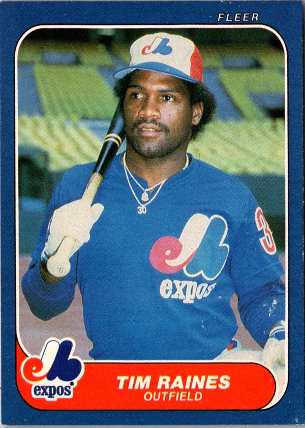 1986 Fleer Tim Raines #256